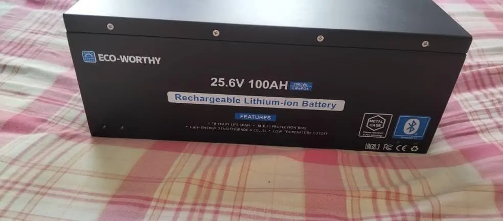 Eco-Worthy 24V 100Ah LiFePO4 baterie s Bluetooth