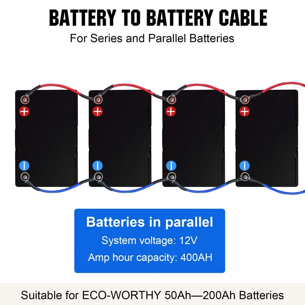 Eco-Worthy propojovací kabel baterií M8