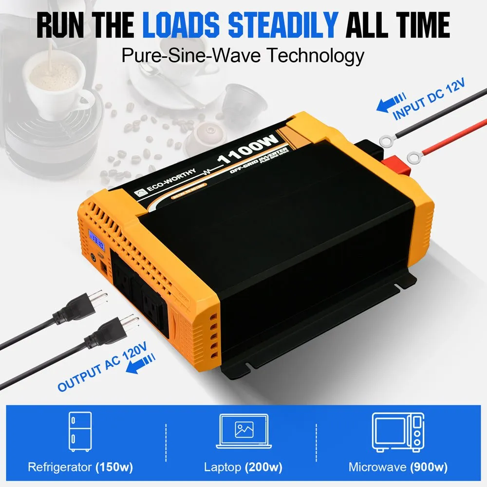 Eco-Worthy 400W solární sada 12V 4x100W MPPT