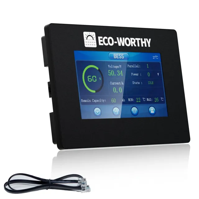 Eco-Worthy ESM100 monitor baterie s displejem