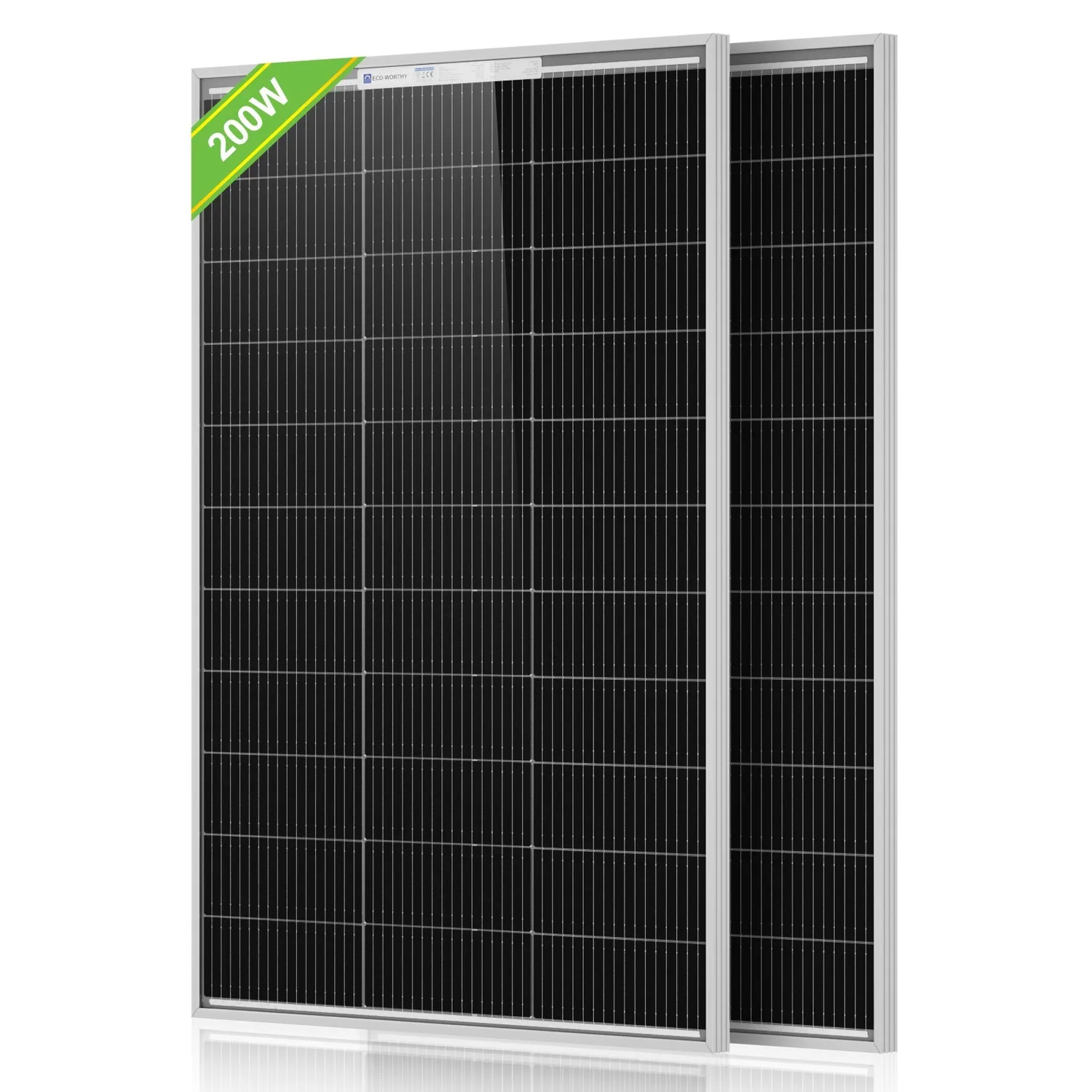 Eco-Worthy 100W 18V monokrystalický solární panel N-Type