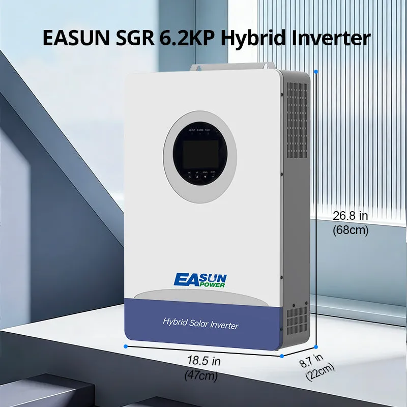 EASUN hybridní střídač 48V s MPPT a WiFi