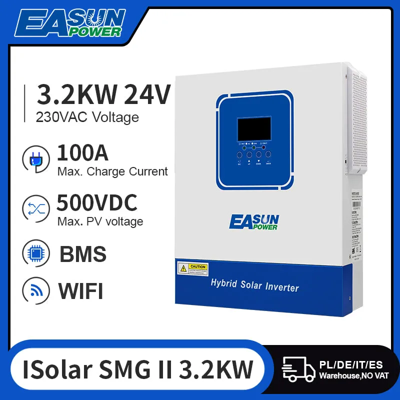 EASUN ISolar-SMT-II-4KW-24V-WIFI hybridní měnič 4 kW 24V