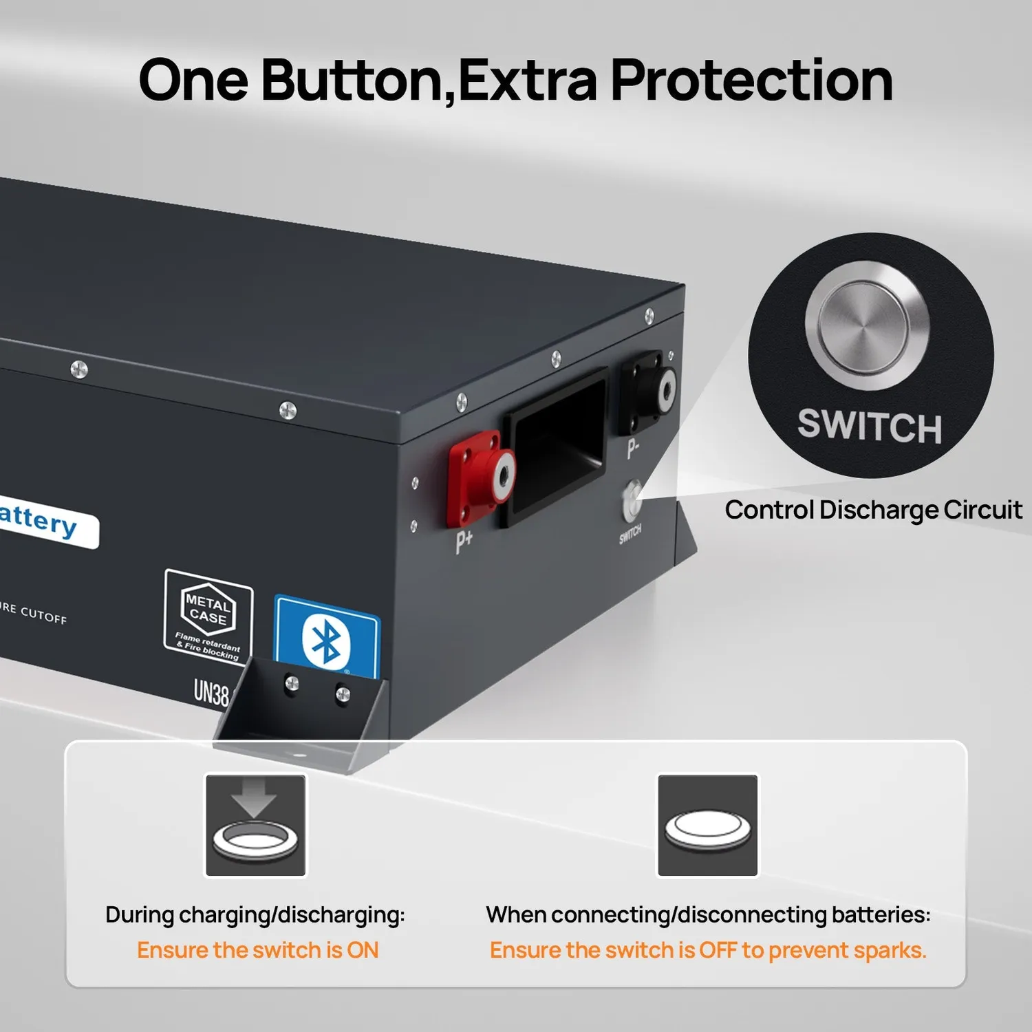 Eco-Worthy 24V 100Ah LiFePO4 baterie s Bluetooth