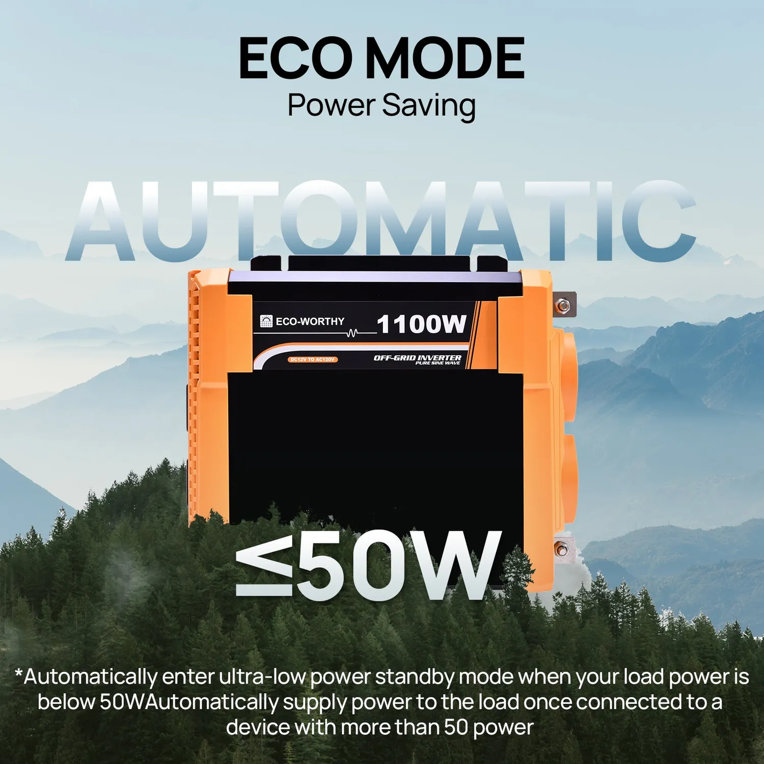 Eco-Worthy měnič čistý sinus