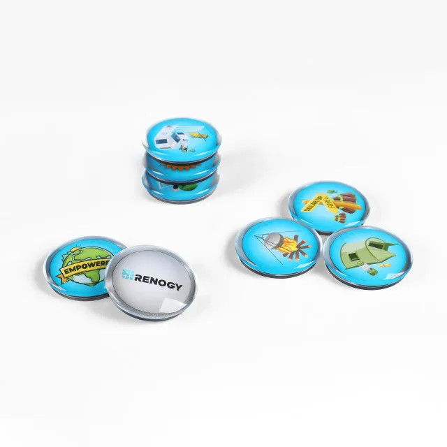 Renogy magnet na lednici skleněný 43 mm 8 ks