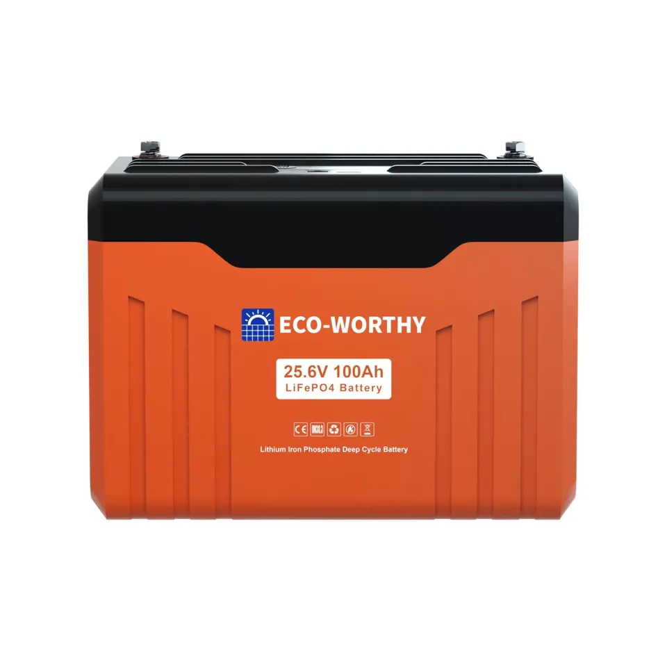 Eco-Worthy 24V 100Ah Bluetooth LiFePO4 baterie 2560Wh
