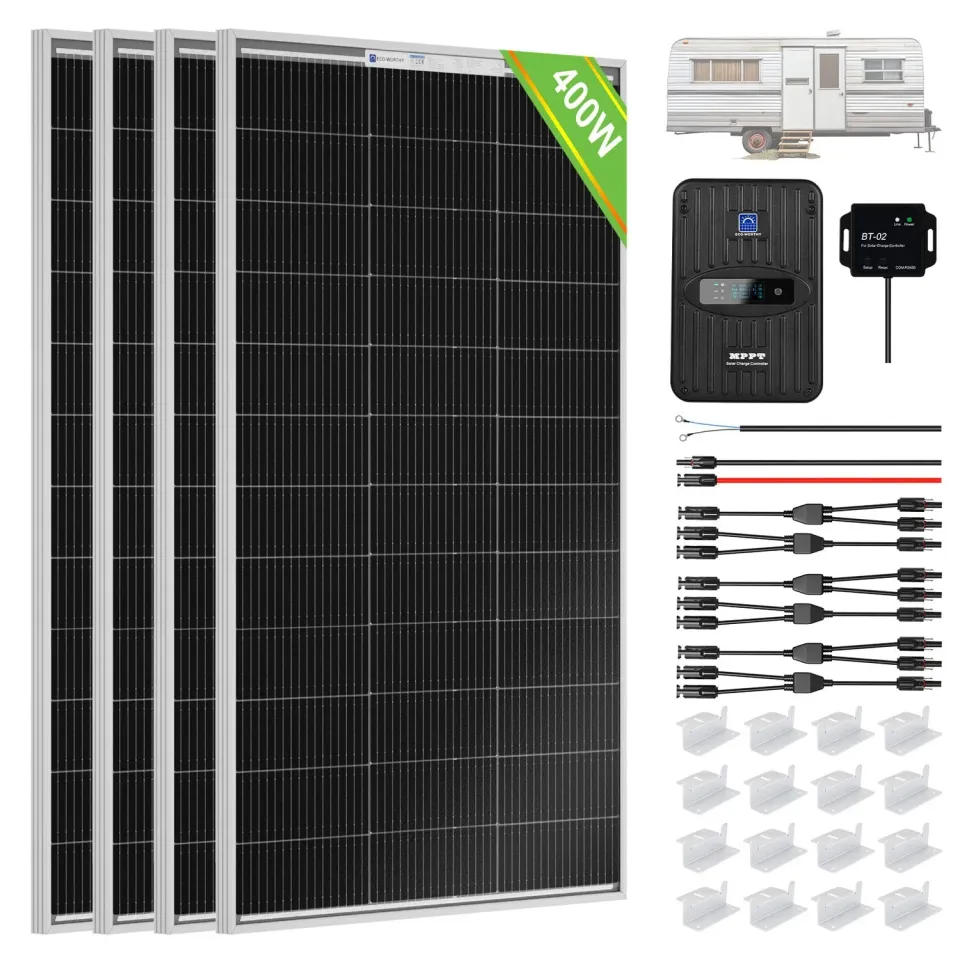 Eco-Worthy 400W solární sada 12V 4x100W MPPT