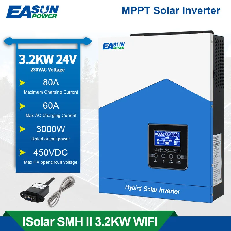 EASUN 3.2KW off-grid střídač 80A MPPT s WiFi