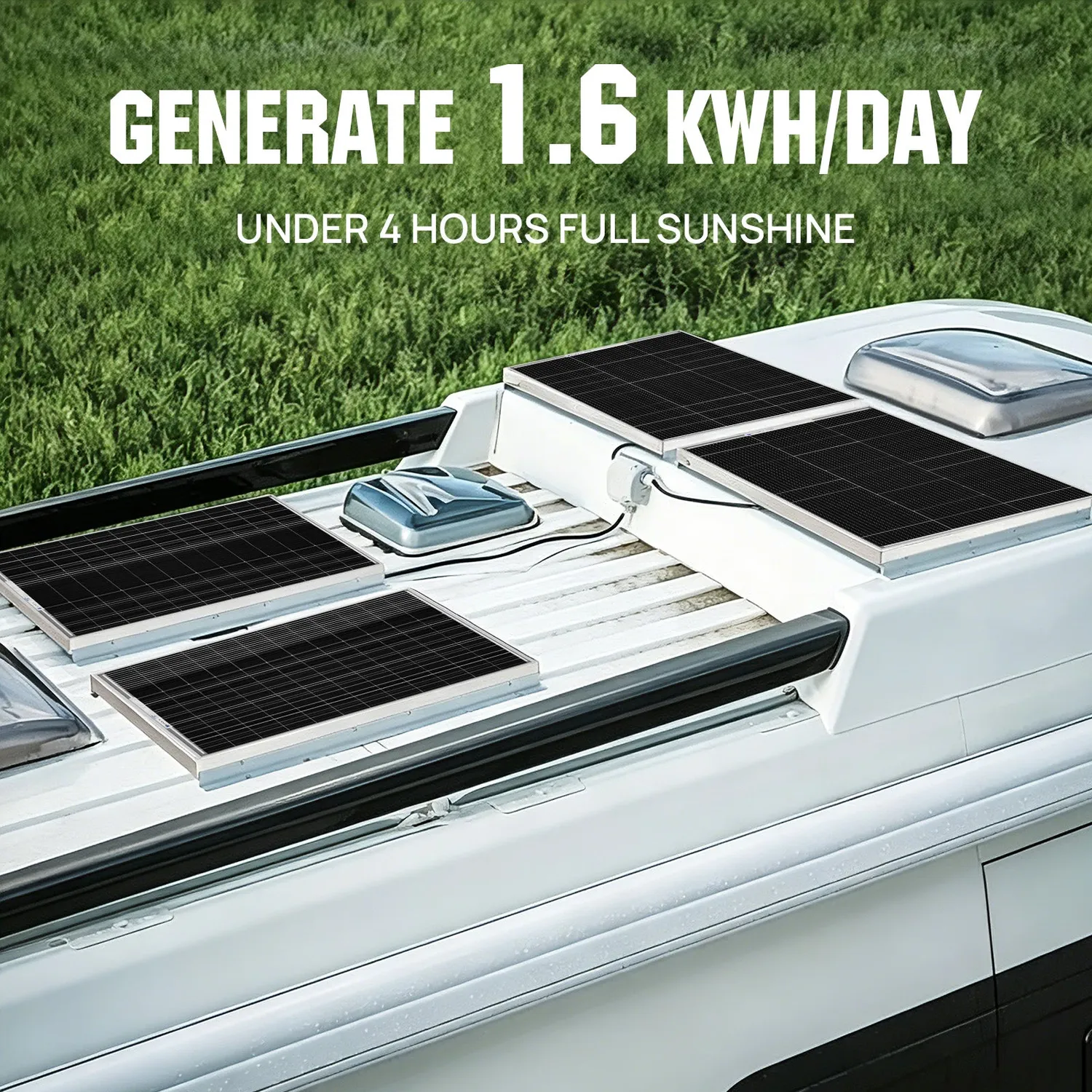 Eco-Worthy 400W solární sada 12V 4x100W MPPT