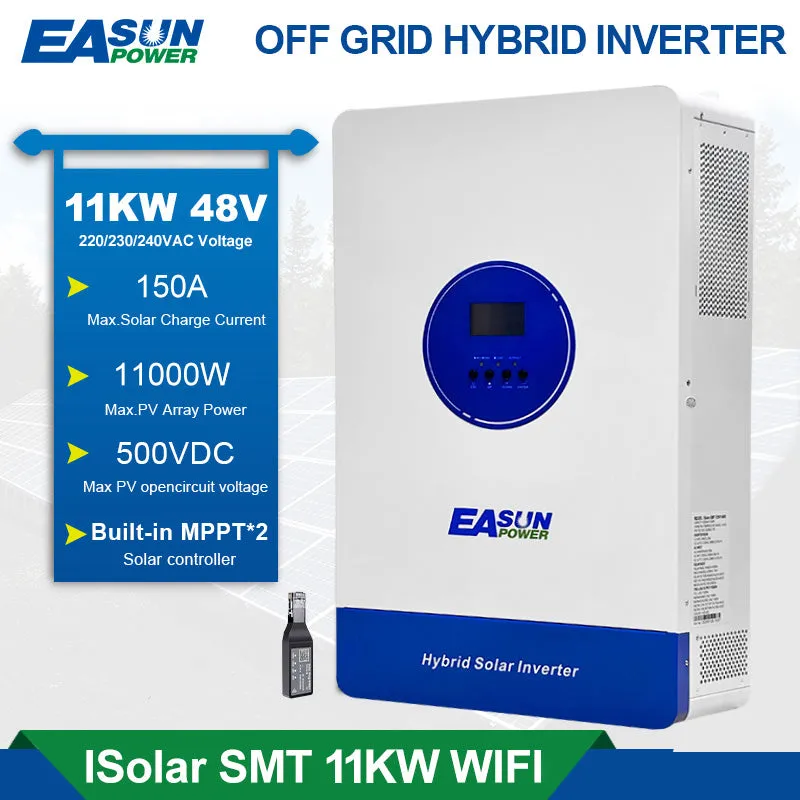 EASUN 11KW 48V off-grid střídač s MPPT a WiFi