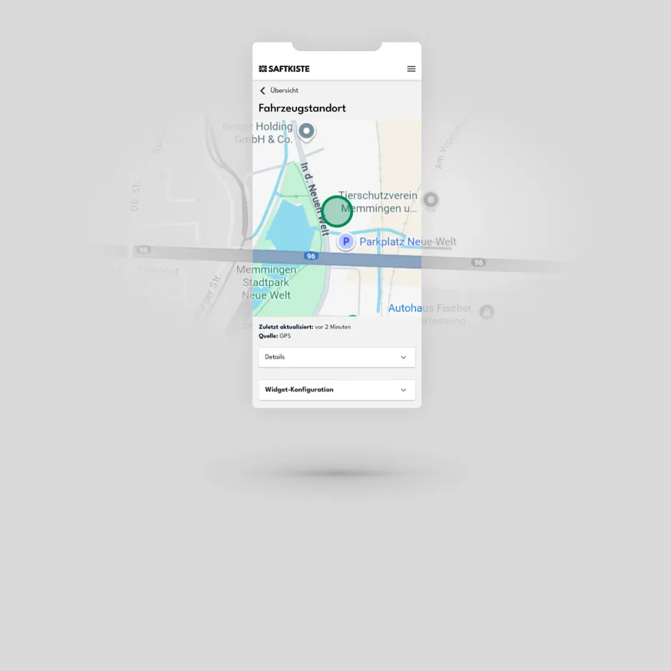 Saftkiste Geofencing funkce s live trackingem a GNSS